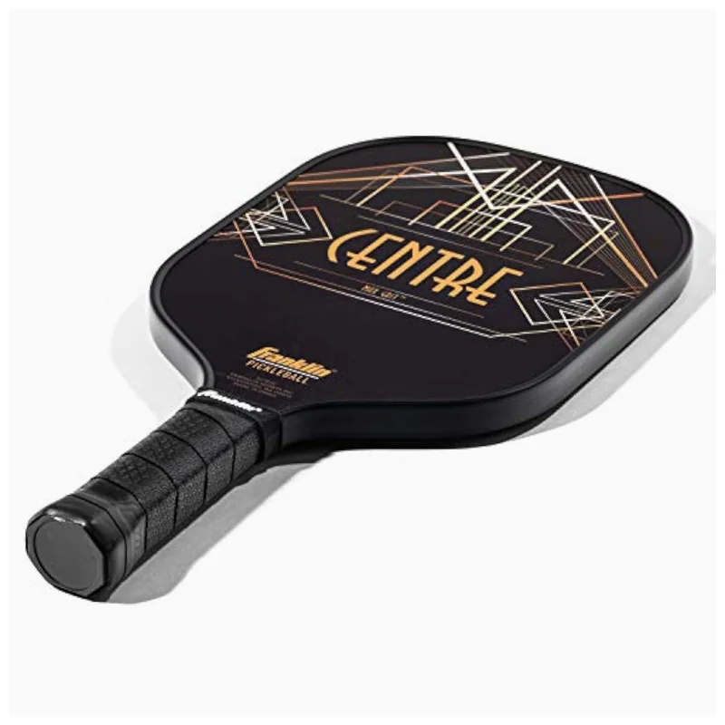 close-up of textured carbon fiber paddle face showing grip pattern