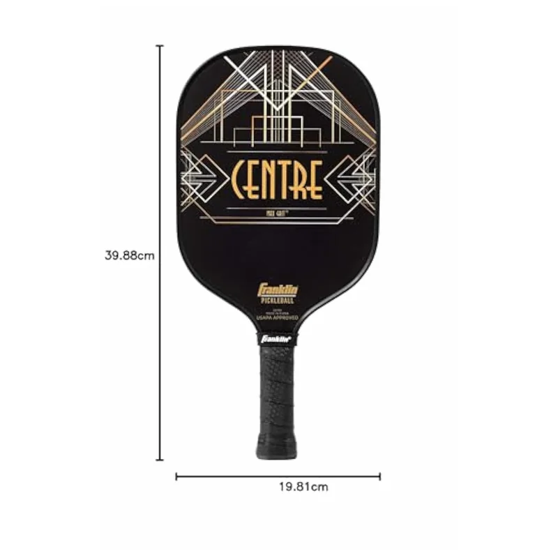 paddle held mid-swing showing balanced profile and grip texture