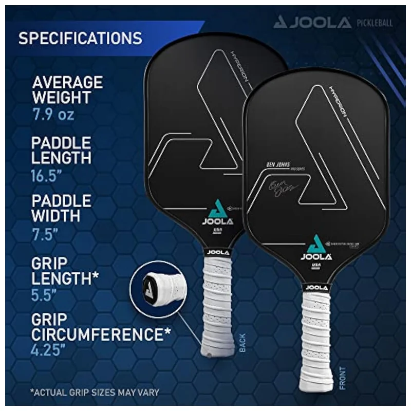 JOOLA Hyperion CFS paddle in action during competitive rally