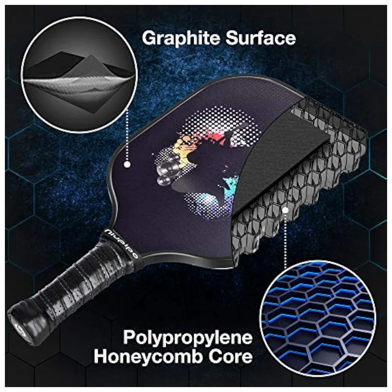cross-section diagram showing graphite face and honeycomb core layers