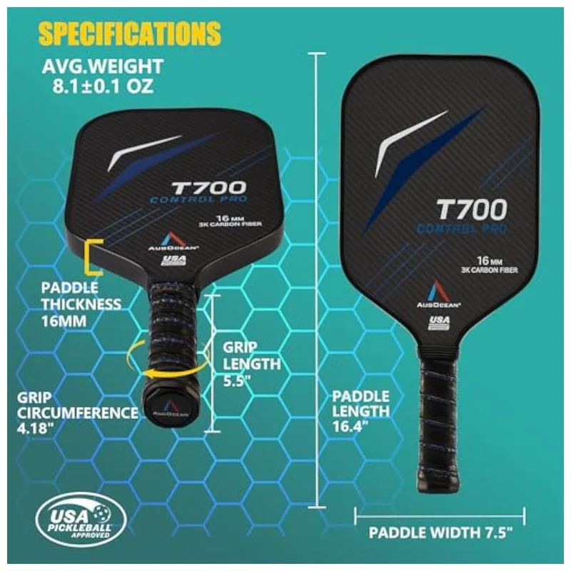 close-up of 3K raw carbon fiber paddle surface showing grit texture