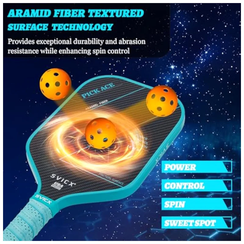 USAPA certification badge on paddle surface