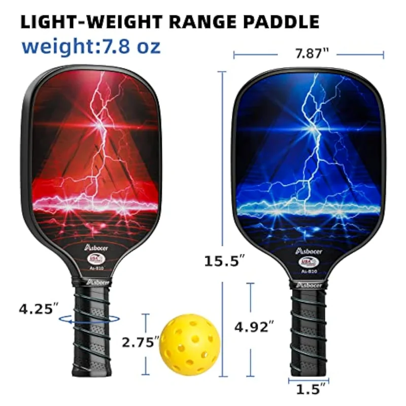 USAPA certification badge on paddle surface