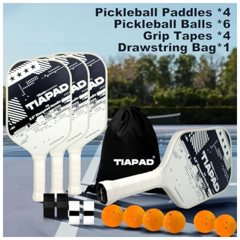 Two-handed grip demonstration on elongated TIAPAD paddle