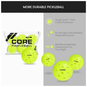 CORE Professional Outdoor Pickleballs featuring 40-Hole Seamless Design | USAPA Approved