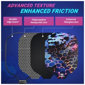 niupipo Lightweight Fiberglass Pickleball Rackets featuring 4 Balls and Bag | Wholesale Price