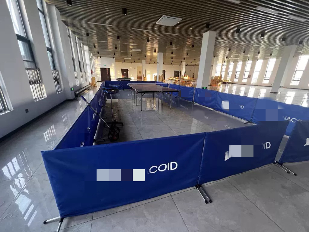 Custom Pickleball Table tennis Court Barrier | Branded Court Divider Fence for Clubs