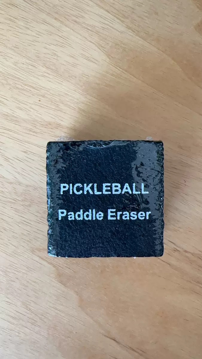 Natural Rubber Pickleball Paddle Eraser | Custom Pickleball Cleaning Accessory