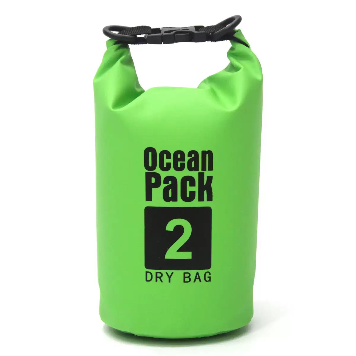 Roll-top waterproof dry bag with welded seams